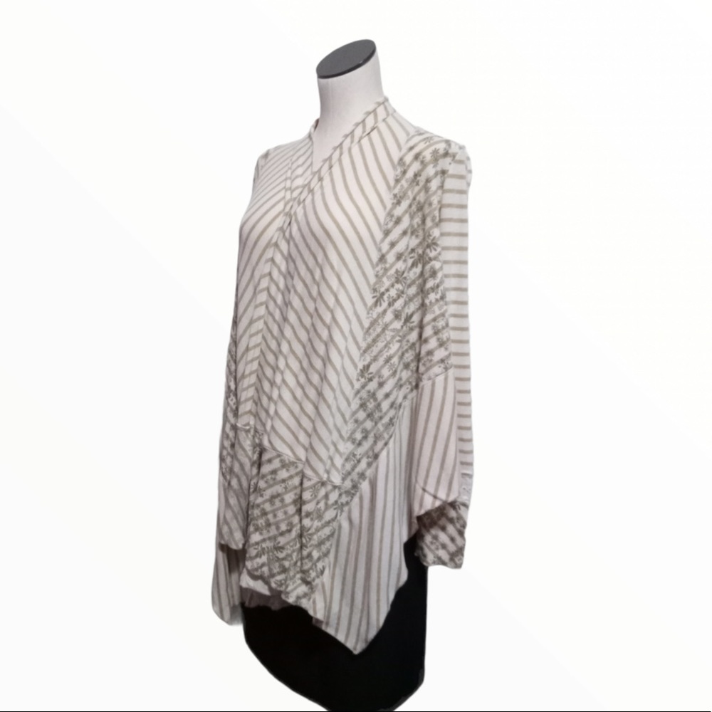 Anthropologie Tiny Patchwork Cardigan Sweater - image 1